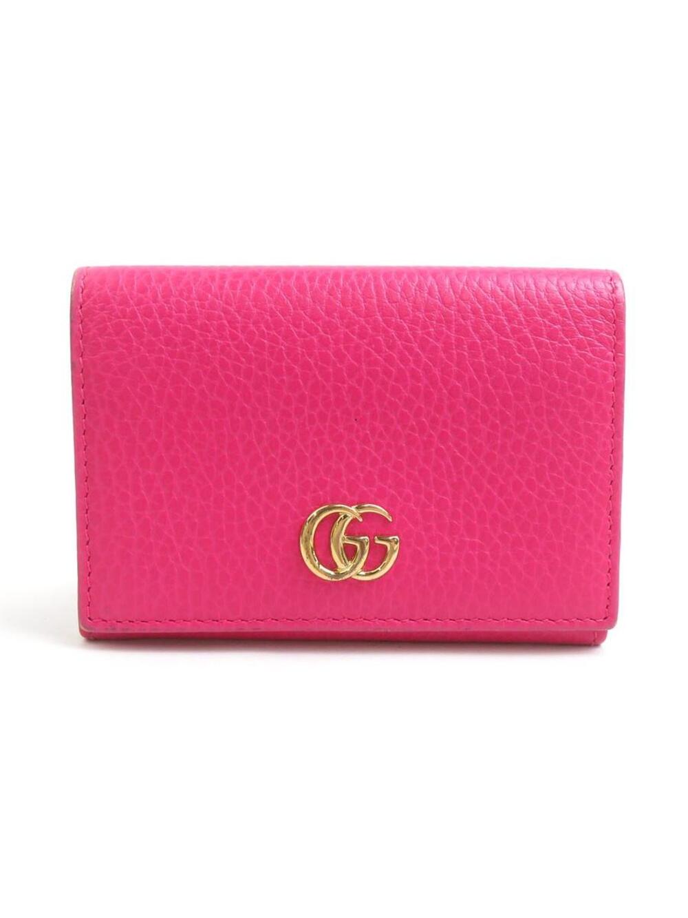 Auth Gucci Gg Marmont Card Case Holder #322530G19B